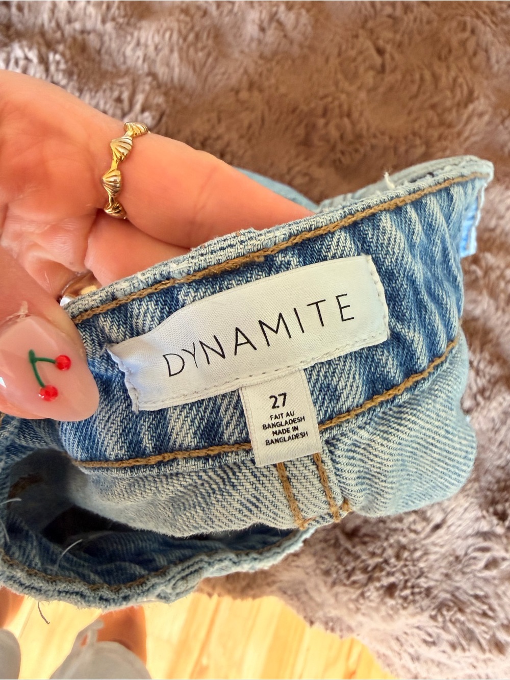 Dynamite Light Wash Denim Jeans in Faded Blue
